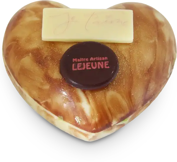 Cœur en chocolat blanc, petit modèle