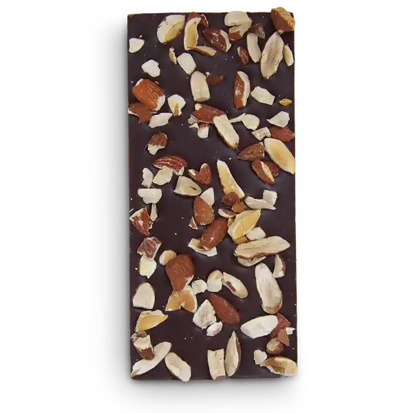 Tablette chocolat noir amandes - Pâtisserie Lejeune