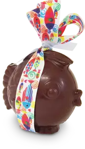 Moulage poisson en chocolat noir - Pâtisserie Lejeune