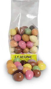 Œufs feuilletés en chocolat colorés - Pâtisserie Lejeune