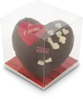 Cœur en chocolat noir, petit modèle