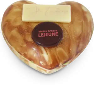 Cœur en chocolat blanc, petit modèle