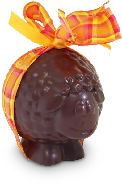 Moulage mouton en chocolat noir - Pâtisserie Lejeune