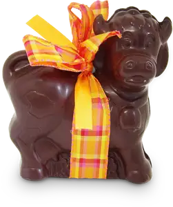 Moulage vache chocolat noir - Pâtisserie Lejeune