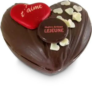 Cœur en chocolat noir, petit modèle