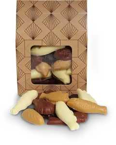 Boite assortiment de fritures en chocolat - Pâtisserie Lejeune