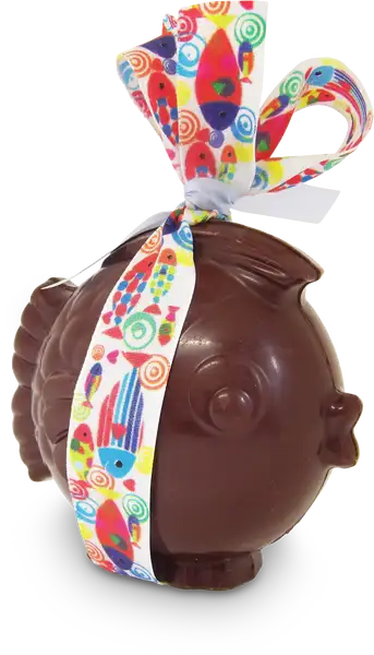 Moulage poisson en chocolat noir - Pâtisserie Lejeune