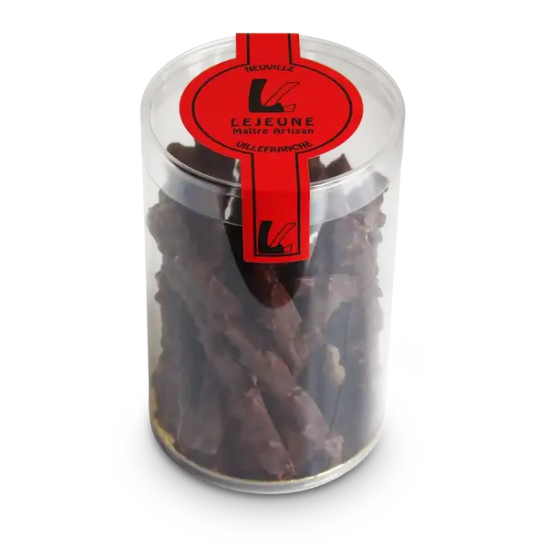 Orangettes enrobées chocolat noir - Pâtisserie Lejeune