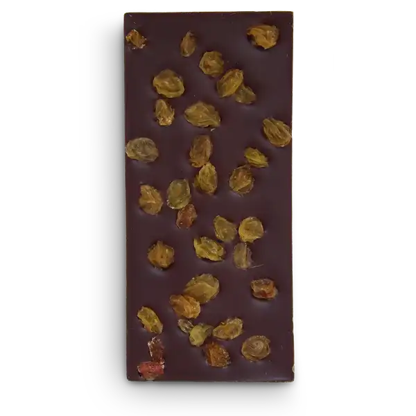 Tablette chcocolat lait et raisins secs - Pâtisserie Lejeune